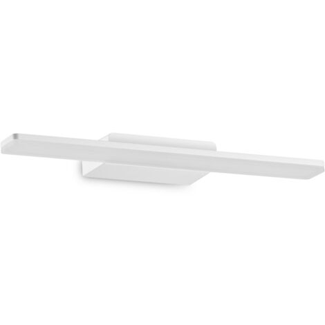 Applique Moderna Make-Up Alluminio Bianco Led 12W 3000K Luce Calda