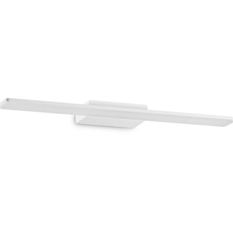 Applique Moderna Make-Up Alluminio Bianco Led 18W 3000K Luce Calda