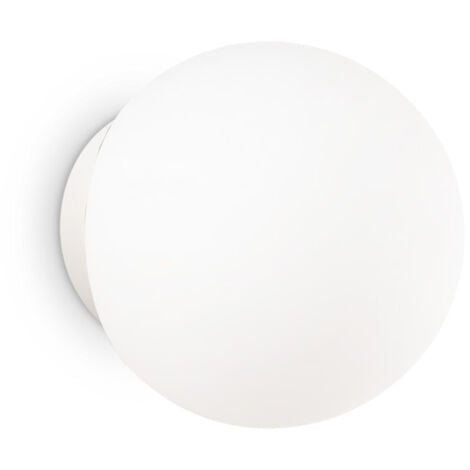Applique Moderna Mapa Vetro Bianco 1 Luce G9 3W 3000K Luce Calda