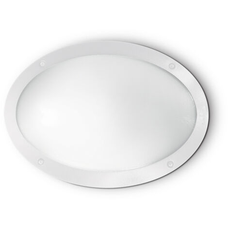 Applique Moderna Medea-1 Materie Plastiche Bianco 1 Luce E27