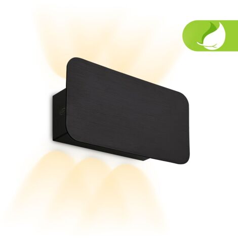 Applique Moderna Meluna Metallo Nero Spazzolato Led Integrato 2W 2700K