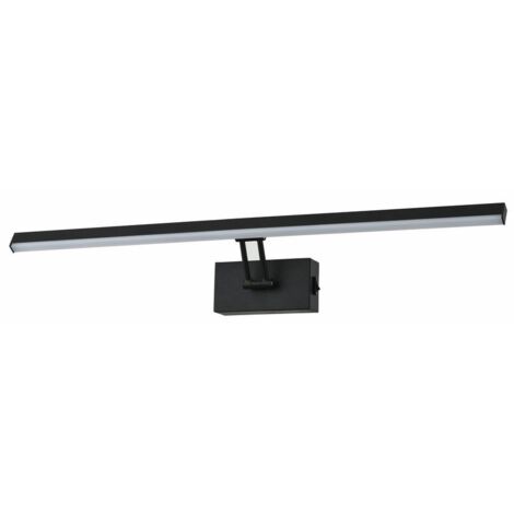 Applique moderna nera 60cm interruttore LED 8W Lester