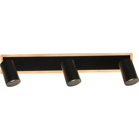 Applique moderna nera Parma 3xGU10+LED CCT LightPrestige