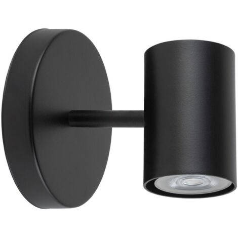 Applique moderna nera spot Luis 1xGU10 25W Sigma Lighting