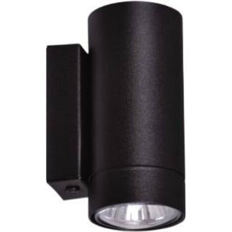 Applique moderna nera tubo metallo Kaja Dopik K-4438 GU10