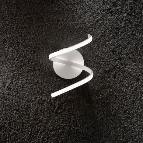 Applique Moderna Nest Metallo Bianco Led 18W Dimmerabile Ip20