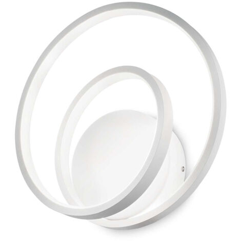 Applique Moderna On-Off Oz Metallo Bianco Led 28W 3000K Luce Calda