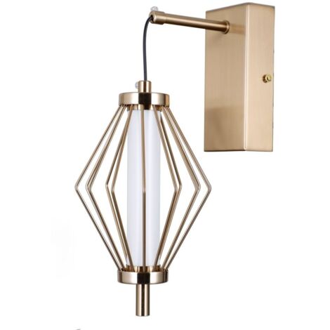 Applique moderna oro gabbia LED 5W luce calda SEVIL Italux