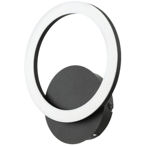 Applique Moderna Parrapos-Z Led Acciaio Nero