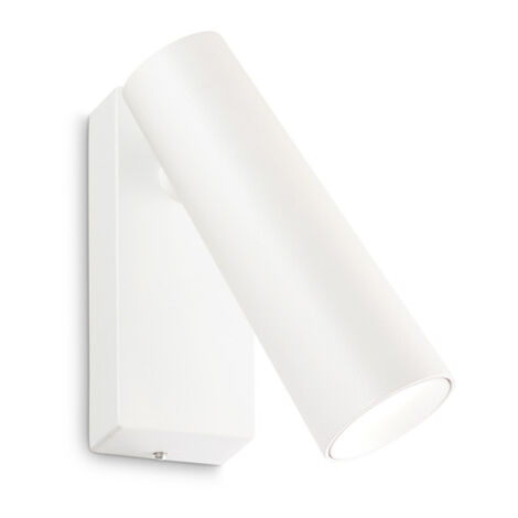 Applique Moderna Pipe Metallo Bianco Led 7W 3000K Luce Calda