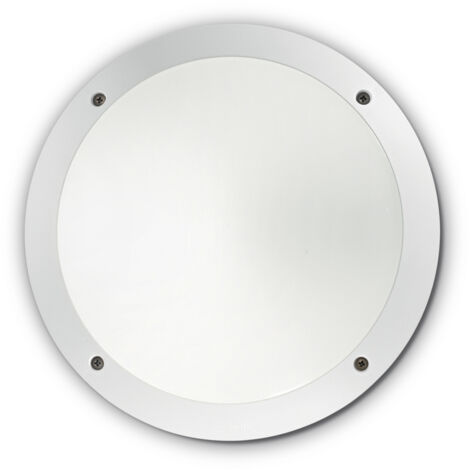 Applique Moderna Polar-1 Materie Plastiche Bianco 1 Luce E27