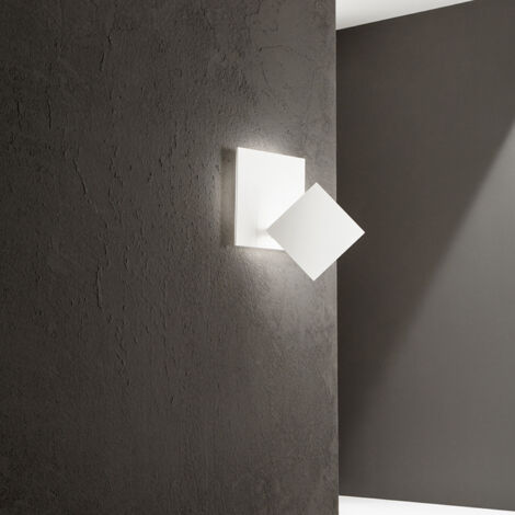 Applique Moderna Post Metallo Bianco Led 35W 3000K Ip20