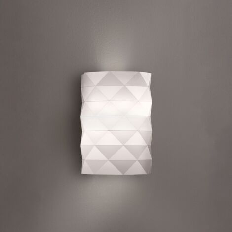 Applique Moderna Prisma Polilux ® Bianco 1 Luce E27