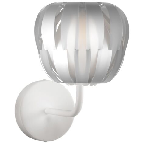 Applique Moderna Queen Polilux ® Argento E Metallo 1 Luce E14