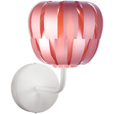 Applique Moderna Queen Polilux ® Pink Metal E Metallo 1 Luce E14