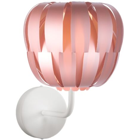 Applique Moderna Queen Polilux ® Pink Metal E Metallo 1 Luce E27