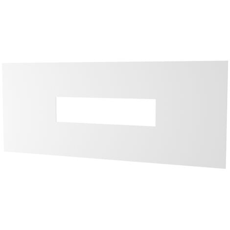 Applique Moderna Rettangolare Wally Metallo Bianco 1 Luce 2G11 40Cm