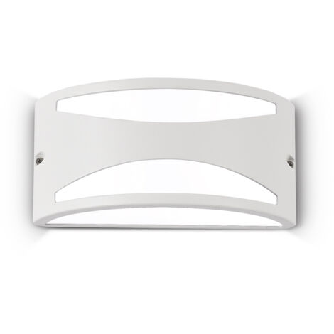 Applique Moderna Rex-3 Alluminio-Materie Plastiche Bianco 1 Luce E27
