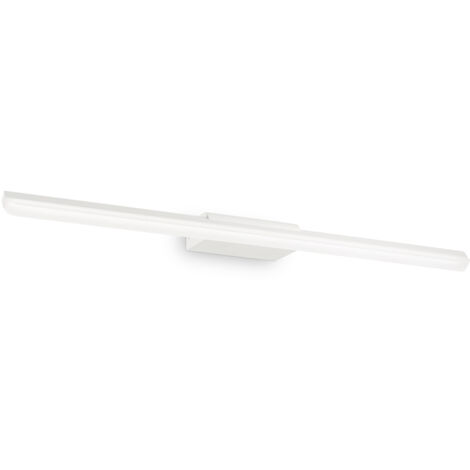 Applique Moderna Riflesso Alluminio Bianco Led 18W 3000K Luce Calda
