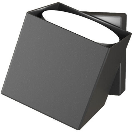 Applique Moderna Rotation Metallo Grigio Antracite 1 Luce Gx53