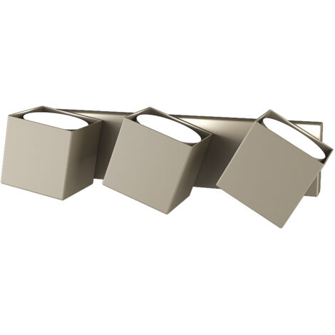 Applique Moderna Rotation Metallo Sabbia 3 Luci Gx53