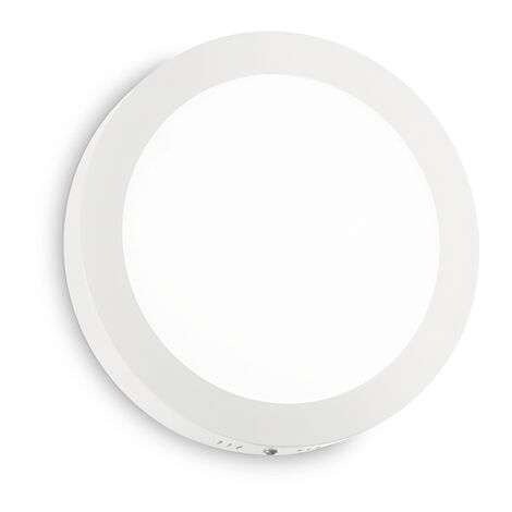Applique Moderna Round Universal Alluminio-Plastiche Bianco Led 13,5W 3000K D17