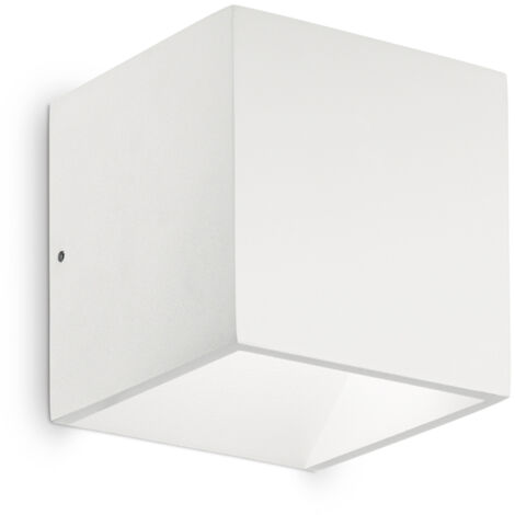 Applique Moderna Rubik Alluminio Bianco Led 8,5W 4000K Luce Naturale