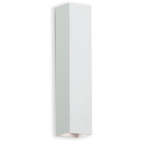 Applique Moderna Sky Metallo Bianco 2 Luci Led 7W 3000K Luce Calda
