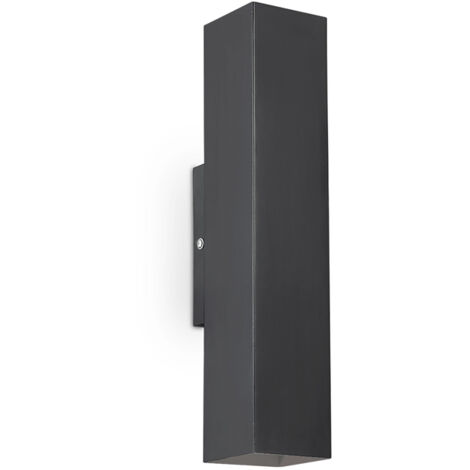 Applique Moderna Sky Metallo Nero 2 Luci Led 7W 3000K Luce Calda