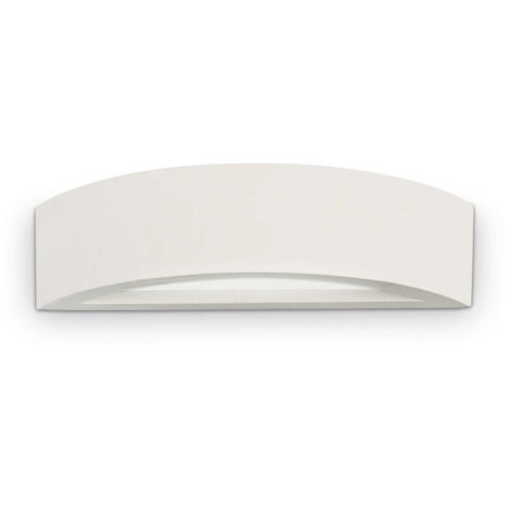 Applique Moderna Soda Gesso Bianco 1 Luce Biemissione E14