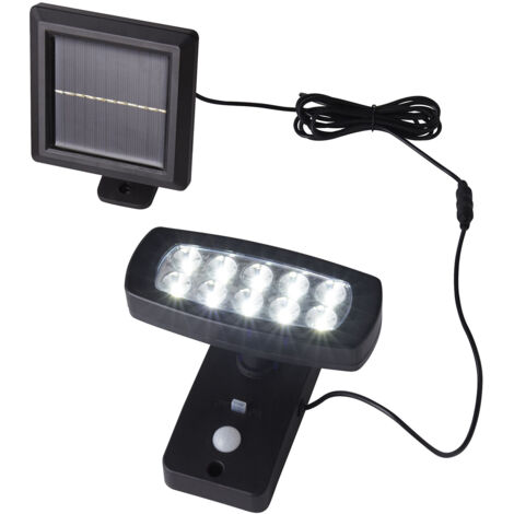 Applique Moderna Solare Policarbonato Nero Led 2,5W 3000K