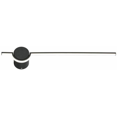 Applique moderna specchio Alamiya nera 61cm LED 8W Reality