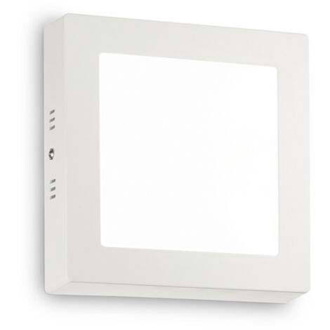 Applique Moderna Square Universal Alluminio-Plastiche Bianco Led 13,5W 3000K D17
