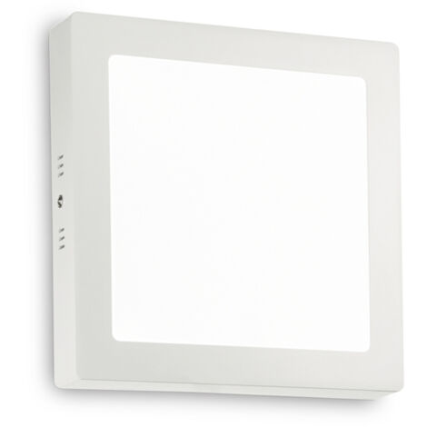 Applique Moderna Square Universal Alluminio-Plastiche Bianco Led 19W 3000K D22