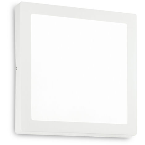 Applique Moderna Square Universal Alluminio-Plastiche Bianco Led 25W 3000K D30