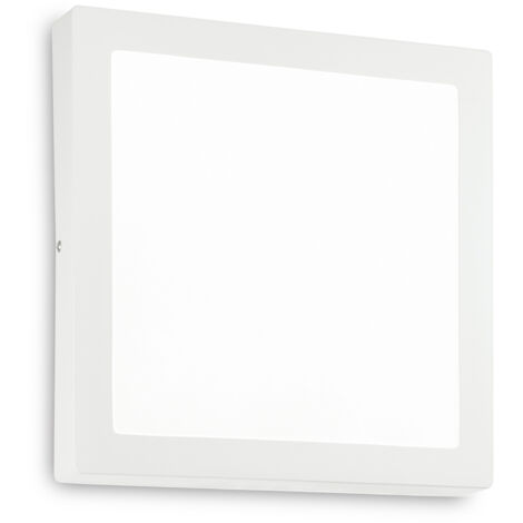 Applique Moderna Square Universal Alluminio-Plastiche Bianco Led 36W 3000K D40