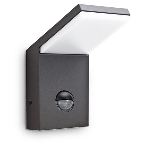 Applique Moderna Style Alluminio Antracite Led 9,5W 3000K Luce Calda