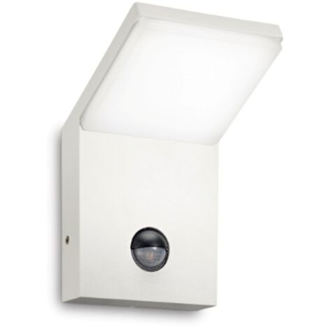 Applique Moderna Style Alluminio Bianco Led 9,5W 3000K Luce Calda