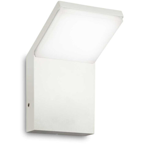 Applique Moderna Style Alluminio Bianco Led 9W 3000K Luce Calda