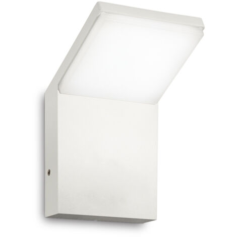 Applique Moderna Style Alluminio Bianco Led 9W 4000K Luce Naturale