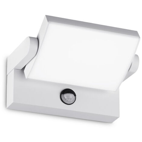 Applique Moderna Swipe Alluminio Bianco Led 21W 3000K Luce Calda