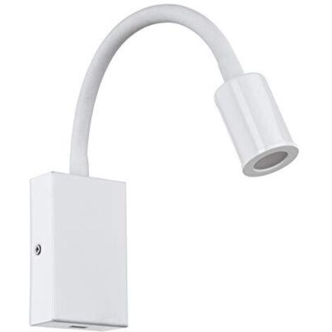 Applique Moderna Tazzoli Acciaio Bianco Luce Led Integrato 3,8W