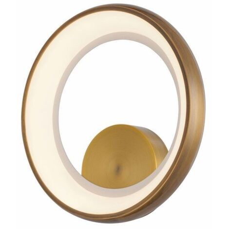 Applique moderna Thea anello oro scuro LED 20W Reality