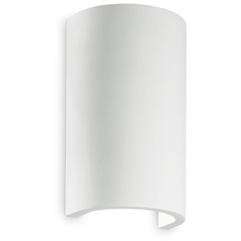 Applique Moderna Tonda Flash Gesso Bianco 1 Luce G9 3W 3000K Luce Calda