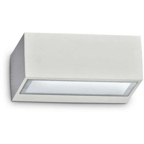 Applique Moderna Twin Alluminio Bianco 1 Luce G9 3W 3000K Luce Calda
