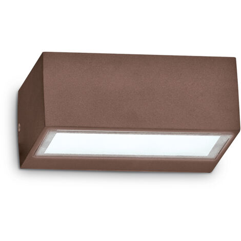 Applique Moderna Twin Alluminio Coffee 1 Luce G9 3W 3000K Luce Calda