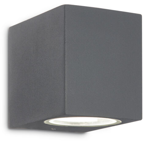 Applique Moderna Up Alluminio Antracite 1 Luce G9 3W 3000K Luce Calda