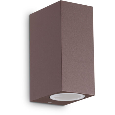 Applique Moderna Up Alluminio Coffee 2 Luci G9 3W 3000K Luce Calda