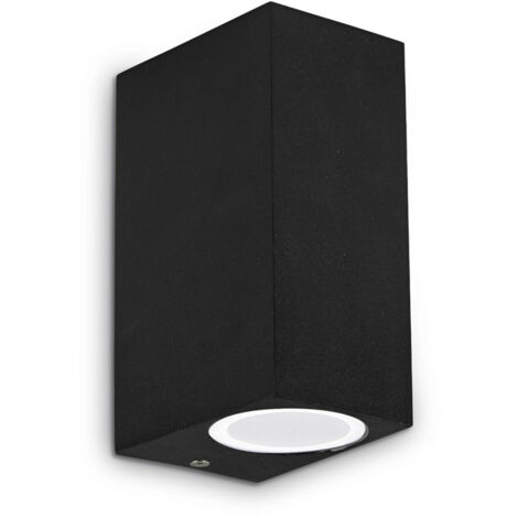 Applique Moderna Up Alluminio Nero 2 Luci G9 3W 3000K Luce Calda