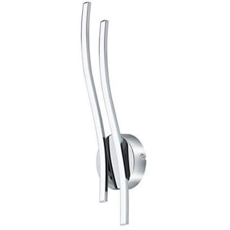 Applique Moderna Valmora Alluminio Cromo Luce Led Integrato 9W